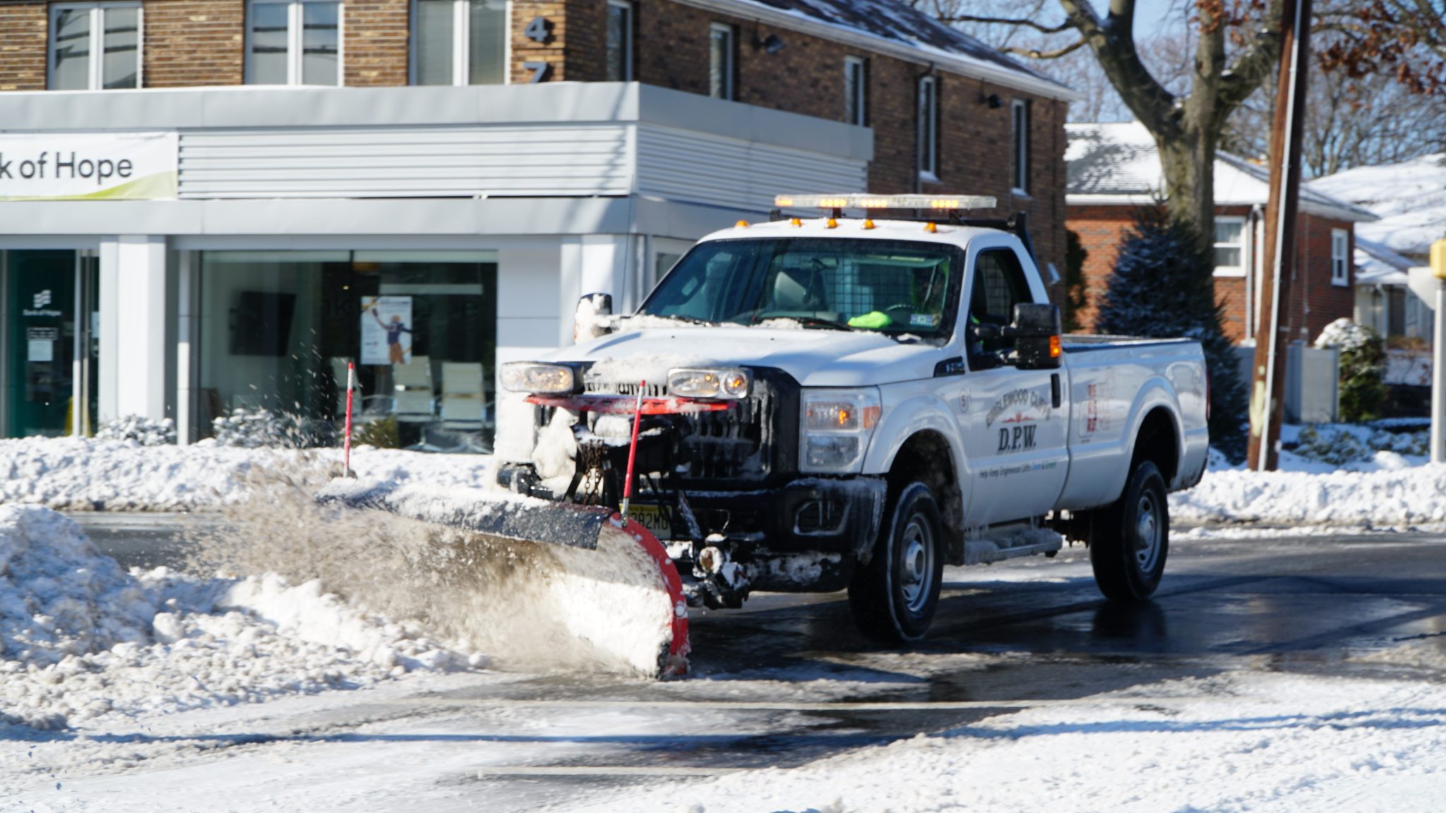 snow removing truck